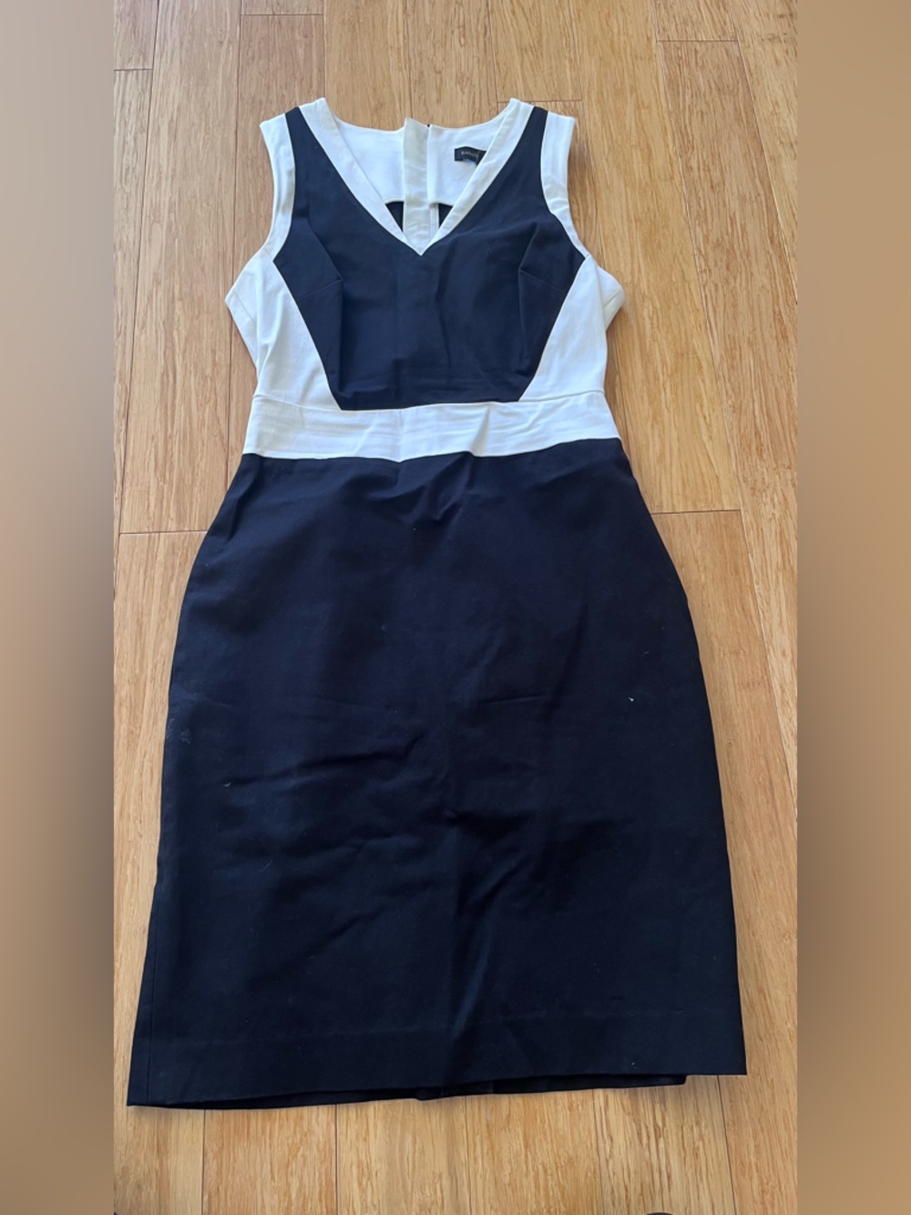 Banana Republic Black and White Colorblock Bandage Dress